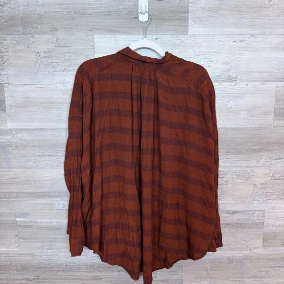 Free People "We The Free" Striped Button Down - Picture 3 of 7